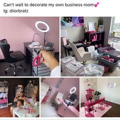 Cosmetology Suite Decor, Online Booking Available Salon, Nail Tech Astethic Job, Lash Business Vision Board, Makeup Business Ideas, Cosmetology Vision Board, Small Business Vision Board, Hairstylist Room Ideas, Owning A Business Aesthetic