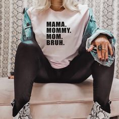 Mama Tee – Badd Boss Mom Boss Shirts, Momma Mommy Mom Bruh, Mom Mommy Bruh Shirt, Mama Mommy Mom Bruh Shirt, Ma Mama Mom Bruh Svg, Funny Pajamas, Mommy And Me Shirt, Mama Tee, Baseball Mom Shirts