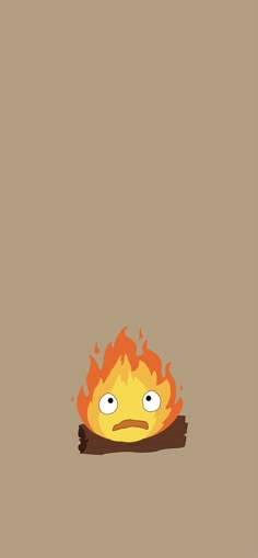 Cute Howls Moving Castle Wallpaper, Cute Wallpapers Ghibli, Studio Ghibli Wallpaper Calcifer, Ghibli Fall Wallpaper, Calcifer Background, Studio Ghibli Minimalist Wallpaper, Studio Ghibli Wallpaper Howls Moving Castle, Studio Ghibli Wallpaper Iphone Howl's Moving Castle, Calcifer Lockscreen