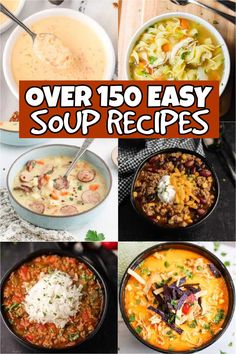 over 150 easy soup recipes to make in the slow cooker