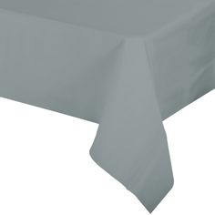 54 x 108 Silver Rectangular Disposable Plastic Tablecloths | Smarty Had A Party Grey Tablecloths, Plastic Tablecloth, Long Table, Back To School Supplies, Disposable Tableware, Party Tableware, Table Seating, Cleaning Products, Table Covers