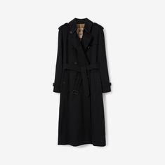 Burberry Long Waterloo Heritage Trench Coat (Size 8) - Black Burberry Trenchcoat, Personalized Scarves, Black Trench Coat, Wardrobe Wishlist, Burberry Trench, Burberry Trench Coat, Trench Coat Black, Lightweight Scarf, Designer Shorts