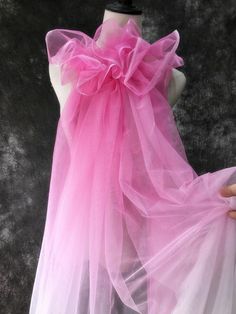 Pink Ruffled Tulle Fabric For Spring, Spring Pink Ruffled Tulle Fabric, Pink Tulle Fabric For Summer Parties, Sheer Pink Tulle Fabric, Pink Sheer Tulle Fabric For Spring, Sheer Pink Tulle Fabric For Spring, Pink Fitted Tulle Fabric For Prom, Pink Tulle Fabric For Summer Prom, Pink Princess Tulle Fabric For Party