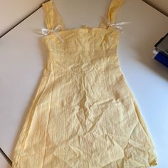 Yellow Beginning Boutique Taylor Tie Mini Dress 1950s Yellow Dress, Beginning Boutique, 60s Dress, Dress Bodycon, 4 Dresses, Summer Fits, Boutique Dresses, Yellow Dress, Dresser