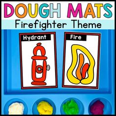 Play Dough Mats Preschool Fire Safety Math Activities, Fire Safety Games, Fire Safety Math, Social Emotional Development Activities, Community Helpers Activities