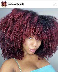 Dark Red Dyed Hair, Dreads Hairstyles, Curly Fro, Dread Hairstyles, Penteado Cabelo Curto, Natural Hairstyles, Hair Health, Protective Hairstyles, Color Ideas