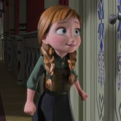 Anna Profile Picture, Anna From Frozen Aesthetic, Anna Pfp Frozen, Princess Anna Frozen Aesthetic, Princess Anna Frozen, Frozen Screencaps, Anna Disney, Disney Frozen Elsa Art, Disney Princess Makeover