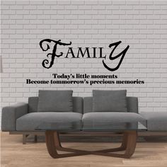 family today's little moments become tomorrow's precious memories wall decal sticker