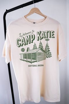 Elevate your bachelorette celebration with our custom Camp Bachelorette themed t-shirt! Perfect for the ultimate camping bachelorette getaway, this oversized Comfort Colors tee promises both style and comfort. Crafted from high-quality, soft-washed cotton, it offers a relaxed fit that's ideal for any outdoor adventure. Personalize your bachelorette merch with unique designs and text to make your special occasion even more memorable. Whether you're lounging by the campfire or hitting the trails, Camping T-shirts, Brewery Shirt Design, Camp 30th Birthday, Camp Bachelorette Shirts, Summer Camp Bachelorette Party, Hiking Bachelorette Party, Camp Merch, Adult Camping Party, Camp Tshirt Designs