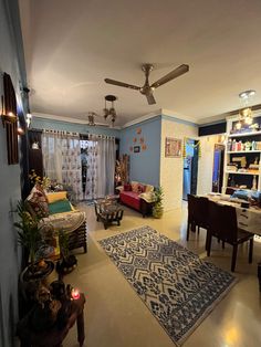 the living room is clean and ready for us to use in its new owner's home