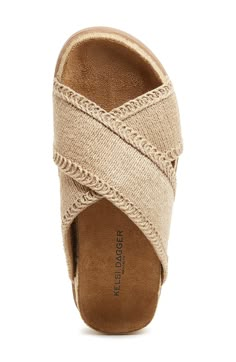 Slip into vacation mode whenever you're in this beautifully woven sandal set atop a cushy platform sole. 3/4" platform Cushioned footbed Textile upper/leather lining/rubber sole Imported Vacation Sandals, Quotes Adventure, Sandals Beach, Casual Chique, Sandal Platform, Birthday Trip, Bump Style, Footbed Sandals, Walk This Way