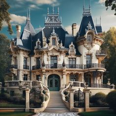 this is an image of a beautiful mansion