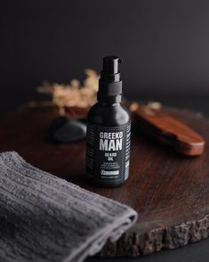 Beard Oil Photography Ideas, Beard Oil Photoshoot, Beard Products Photography, Male Product Photography, Beard Oil Product Photography, Beard Oil Photography, Masculine Product Photography, Men Product Photography