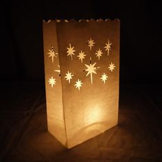 Starburst Paper Luminaries / Luminary Lantern Bags Path Lighting (10 PACK) - Luna Bazaar | Boho & Vintage Style Decor Luminary Bags Diy, Paper Luminaries, Paper Bag Lanterns, Luminary Bags, Trendy Candle, Path Lighting, Luminaries Bags, White Paper Lanterns, Candle Bags