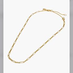 Madewell Paperclip Chain Necklace Madewell Jewelry, Paperclip Chain Necklace, Necklace Size, Necklace Sizes, Christmas Wishlist, Paper Clip, Womens Jewelry Necklace, Madewell, Chain Necklace