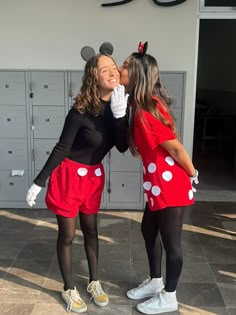 Diy Mickey Mouse Costume Women, Mickey And Friends Costumes, Disney Duos Halloween Costumes, Minnie And Mickey Mouse Costume, Mickey And Minnie Mouse Costume, Disney Halloween Duo Costumes, Mickey Mouse Costume For Women, Minnie And Daisy Costume, Mickey And Minnie Halloween Costumes