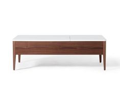 Enna Lift Top Storage Coffee Table White/Walnut Veneer - Scandinavian Designs Clear Clutter, Scandinavian Coffee Table, Storage Coffee Table, Metal Accent Table, Scandinavian Designs, Lift Top Coffee Table, Coffee Table White, Natural Walnut, Rectangular Coffee Table