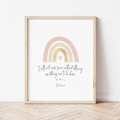 Rainbow Baby Gift | Isaiah 66:9 Print | Ollie + Hank Christian Nursery Decor, Rainbow Baby Gift, Miracle Baby, Rainbow Nursery, 11x14 Print, 5x7 Print, Printed Art, Baby Art