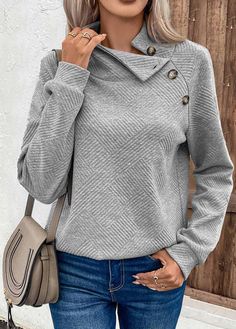 Sweater Sleeve Pattern, Raglan Sleeve Top, Mock Neck Sweatshirt, Fall Sweatshirt, Urban Chic, Textured Knit, Fall Sweaters, Outfit Casual, Winter Casual