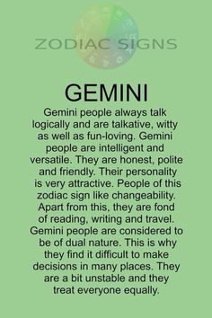 the zodiac sign for gemini is shown in black and white on a green background