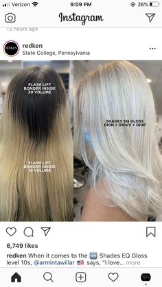 Silver Blonde Hair, Icy Blonde Hair, Colored Hair Tips, Women Hairstyles Long, Hair Toner