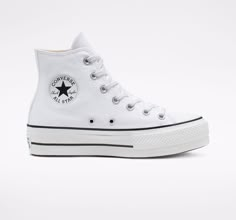 Canvas Platform Chuck Taylor All Star, Zapatillas All Star, Platform Chucks, Womens High Top Shoes, Plateau Sneaker, Chuck Taylor All Star Lift, Dr Shoes, Platform Converse, All Stars Converse