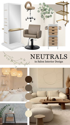 neutrals in salon interior design