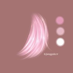 pink hair is shown in the middle of an abstract photo with three different colors on it