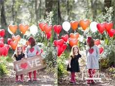 Valentines Mini Session Ideas, Valentines Mini Session, Valentines Minis, I Love You Balloons, Mini Photo Sessions, Fall Family Portraits