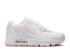 Pink Air Maxes, Nike Air Max 90 Pink, Pink And White Shoes, Air Max 90 Pink, Nike Shoes Pink, Nike Shoes White, Pink Nike Air Max, Light Pink Sneakers, Air Maxes