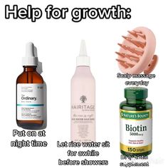 Hair Care Ingredients, Good Hair Growth Products, Hair Growth For Thinning Hair, Good Products For Hair, Best Hair Care Routine For Hair Growth, Hair Products For Healthy Hair, Good Hair Care Routine, Hair Care Routine For Hair Growth, Healthy Hair Routine Products