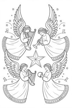 Christmas Angel Coloring Pages, Christian Christmas Coloring Pages, Nativity Story Printable, Christian Christmas Printables, Angel Template, Family Around The Table, Story Of Christmas, Nativity Coloring Pages, Christmas Sheets