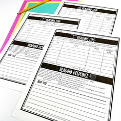 three black and white printables on top of each other next to a pencil