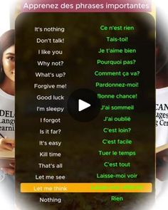 an apprentz des phrases importantes on the webpage, which is displayed