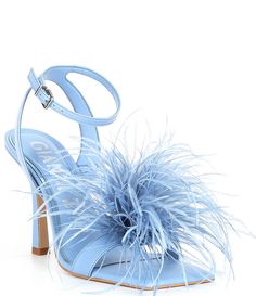 Shop for Gianni Bini Neela Feather Square Toe Dress Sandals at Dillard's. Visit Dillard's to find clothing, accessories, shoes, cosmetics & more. The Style of Your Life. Dillards Shoes Woman, Elegant Sandals With Feather Trim For Spring, Summer High Heel Sandals With Feather Trim, High Heel Sandals With Feather Trim For Summer, Summer Sandals With Feathers And Open Toe, Chic Sandals With Feathers For Summer, Feathered Open Toe Sandals For Summer, Chic Summer Sandals With Feathers, Chic Feathered Sandals For Spring