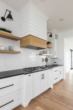 the kitchen is clean and ready for us to use in its new owner's home