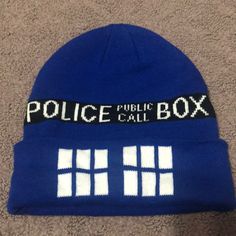 Never Worn Tardis Doctor Who Winter Hat! Doctor Who Merch, Dr Who, Winter Hat, Hot Topic, Doctor Who, Accessories Hats, Winter Hats, Gift Ideas, Women Accessories