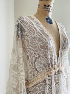 Boho Ivory Lace Wedding Dress With Fringe Maternity Wedding - Etsy Bohemian Cream Dress With Scalloped Lace, Flowy Bohemian Dress With Lace Bodice, Bohemian Flowy Dress With Lace Bodice, White Lace Trim Maternity Dress, White Maternity Lace Dress With Lace Trim, Bohemian Scalloped Lace For Summer, Flowy Lace Patchwork Wedding Dress, Flowy Lace Patchwork Dress For Wedding, White Delicate Lace Beach Dress