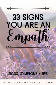 background image of lavender flowers with text overlay that reads 33 signs you are an empath: signs, symptoms and tips Signs Of An Empath, Signs Your An Empath, Signs You Are An Empath, Empath Tattoos, Empath Signs, How To Protect Yourself As An Empath, Different Types Of Empaths, Empath Types, Empath Tips