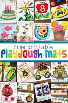 the free printable playdouh mats are great for toddlers and older children