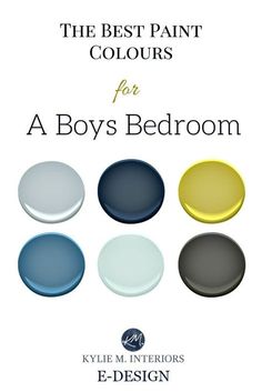 Boys Bedroom Colors, Kylie M Interiors, Boy Room Paint, Teenager Bedroom, Boys Bedroom Paint, Teenager Bedroom Boy, Teenage Boy Room, Coloring For Boys, Best Paint