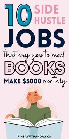 the 10 side hustle jobs that pay you to read books