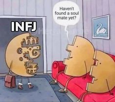 Infj Infj Relationship, Infj Meme Funny, Infj 1w2, Fall In Love Easily, Infj Meme, Infj And Intj, Infj 16 Personalities, Entp X Infj