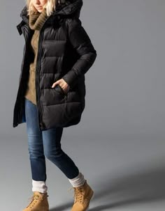 Black Leggings Outfit Fall, Timberland Outfits Women, 10 Winter Outfits, Outfit Botas, Leggings Outfit Fall, Timberland Outfits, Black Leggings Outfit, Winter Outfits Warm, Flannel Outfits