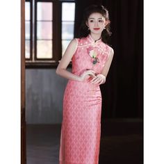 Pink Elegant Cheongsam Be the epitome of elegance in our Pink Elegant Cheongsam. This stunning dress features a delicate pink color that exudes sophistication. Made with high-quality fabric, it is designed to provide both comfort and style. Perfect for any special occasion, this cheongsam is a must-have for any fashion-forward individual. Size Chart (cm) Bust Waist Hip Shoulder Width Dress Length S 82 66 86 36 120 M 86 70 90 37 120 L 90 74 94 38 120 XL 94 78 98 39 120 2XL 98 82 102 40 120 Kawaii Swimsuit, Dark Academia Clothing, Anime Lingerie, Aesthetic Dark Academia, Cottagecore Fashion, Kawaii Dress, Kawaii Accessories, Cute Outfits For School, Maid Dress