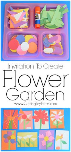 Paper Craft For Kids, Fine Motor Development, Garden Activities, Motor Development, Spring Preschool, Toddlers And Preschoolers, Spring Activities