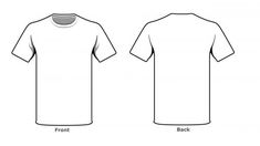 This is one of the best blank tshirt template front back side. A free empty template to download with high quality picture. At both front and back side, you can add some text or image easily. Finally, you can use this printable t-shirt template in large size. Clothing Templates, Softball Coach, Design Jersey, Blank Apparel