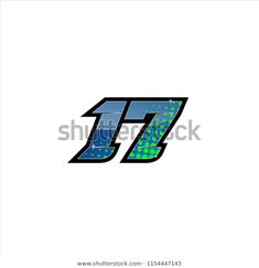 the letter f7 with blue and green dots on it's side, is shown in