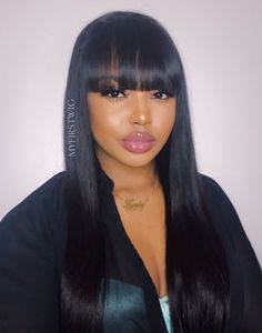 SCALP TOP WIG STRAIGHT WIG WITH BANGS - SSS011 Real Hair Wigs, Easy Hairstyles For Medium Hair, Short Straight Hair, Short Hair Styles Easy, Easy Hairstyles For Long Hair, Straight Human Hair, Straight Wig, Wigs With Bangs, Lace Frontal Wig