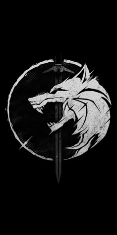 Witcher Tattoo, Dessin Game Of Thrones, Fenrir Tattoo, Lup Singuratic, Witcher Wallpaper, Witcher Art, Logo Design Art, Beauty Art Drawings, Dark Phone Wallpapers